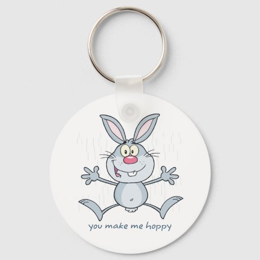 Je maakt me Hoppy Bunny Rabbit Sleutelhanger (Achterkant)
