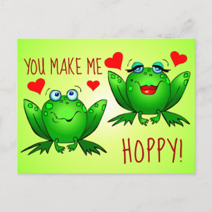 Je Maakt Me Hoppy Schattige Pret Romantische Kikke Briefkaart