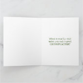 Je maakt me kapot! Gebarsten eieren: Chiropractor  Bedankkaart (Binnen)