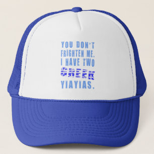 Je maakt me niet bang 2 Griekse Yiayias Trucker Pet