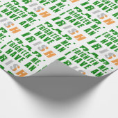 Je maakt me niet bang dat ik een Ierse vader heb. Cadeaupapier (Hoek)