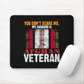 Je maakt me niet bang, mijn man is Afghaanse veter Muismat (Met muis)