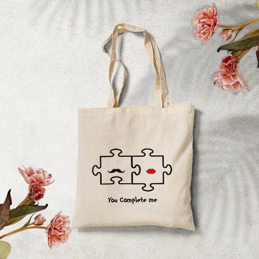 Je maakt me Puzzle Pieces Canvas tas