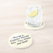 Je maakt me SadCoaster Zandsteen Onderzetter (Zijkant)