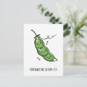 Je maakt me tot Hap Pea Funny Pun Briefkaart (Staand voorkant)