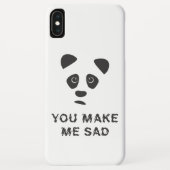 Je maakt me verdrietig. Sad panda. Case-Mate iPhone Case (Achterkant)