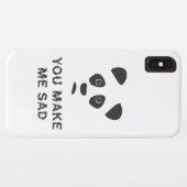 Je maakt me verdrietig. Sad panda. Case-Mate iPhone Case (Achterkant (horizontaal))