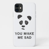 Je maakt me verdrietig. Sad panda. Case-Mate iPhone Case (Achterkant)