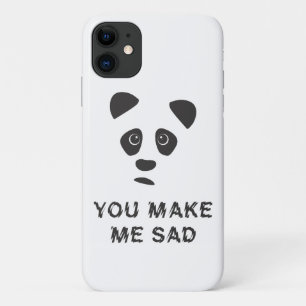 Je maakt me verdrietig. Sad panda. Case-Mate iPhone Case