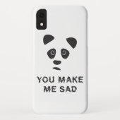 Je maakt me verdrietig. Sad panda. Case-Mate iPhone Case (Achterkant)