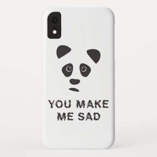 Je maakt me verdrietig. Sad panda. Case-Mate iPhone Case (Achterkant)