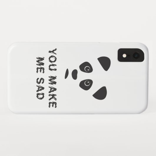 Je maakt me verdrietig. Sad panda. Case-Mate iPhone Case (Achterkant (horizontaal))