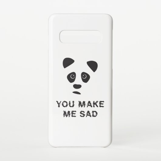 Je maakt me verdrietig. Sad panda. Samsung Galaxy Hoesje (Achterkant)