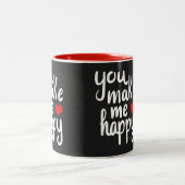 **JE MAAKT ME VERDWIJNEN** TWEEKLEURIGE KOFFIEMOK (Center)