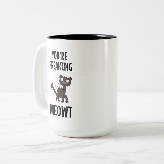 Je maakt Meowt Two-Tone Coffee Mok (Voorkant links)
