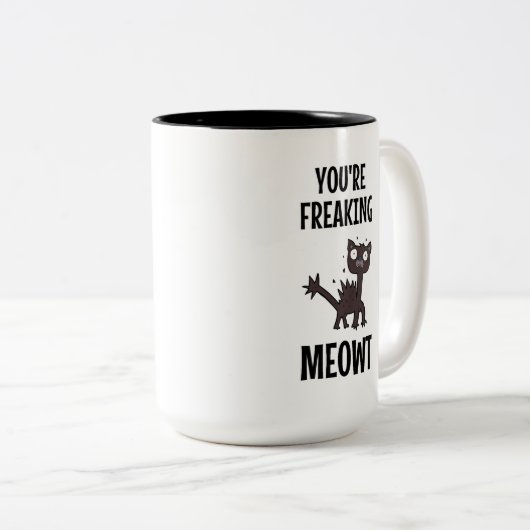 Je maakt Meowt Two-Tone Coffee Mok (Voorkant rechts)