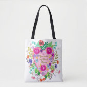 Je maakt mijn hart bloeien botanische Canvas tasse Tote Bag (Voorkant)
