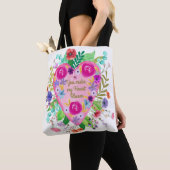 Je maakt mijn hart bloeien botanische Canvas tasse Tote Bag (Dichtbij)