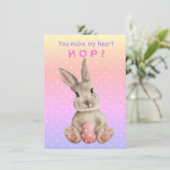 Je maakt mijn hart. Bunnies en kippen (Staand voorkant)