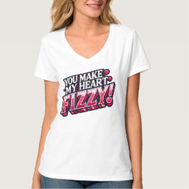 Je maakt mijn hart duizelig typografie ontwerp t-shirt
