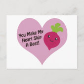 Je maakt mijn hart een biet overslaan briefkaart (Voorkant)