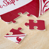 Je maakt mijn hart een sla. Rode harten Legpuzzel (Zijkant)