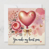 Je maakt mijn hart feestdagenkaart (Achterkant)