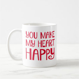 Je maakt mijn hart gelukkig. koffiemok
