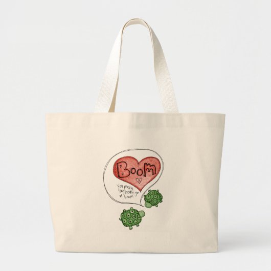 je maakt mijn hart grote tote bag (Voorkant)