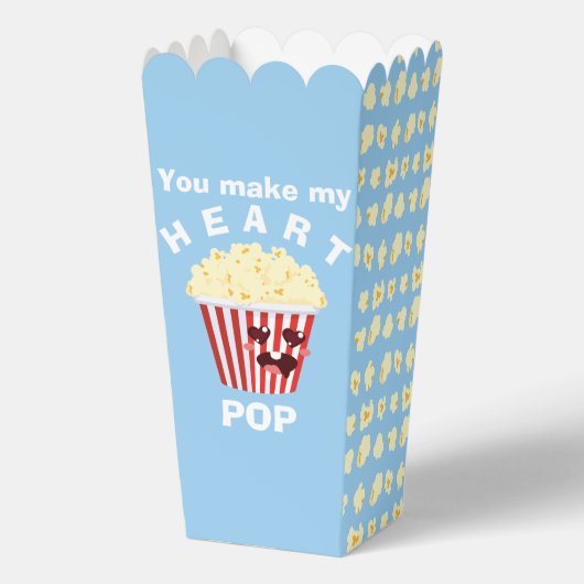 Je maakt mijn hart POP Schattigee Popcorn Bedankdoosjes (Achterkant)