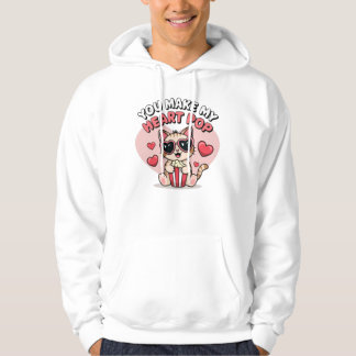 Je maakt mijn hart Pop - Valentijnsdag Cat Design Hoodie