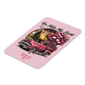 Je maakt mijn hart trek  truck Valentijn Magneet (Linkerzijde)