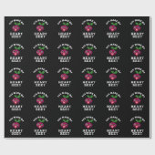 Je maakt mijn hartbiet grappny Veggie Pun Dark BG Cadeaupapier (Vlak)