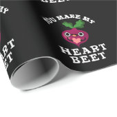 Je maakt mijn hartbiet grappny Veggie Pun Dark BG Cadeaupapier (Rol Hoek)