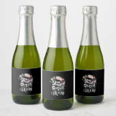 Je maakt mijn hartbloem sparkling wijnetiket (Flessen)