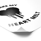 Je maakt mijn harteloze liefdesquotes foto afdruk (Hoek)