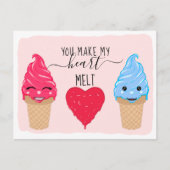 Je maakt mijn hartenknipperende ijs-Valentijnsdag Feestdagenkaart (Voorkant)