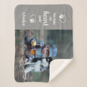 Je maakt mijn hartglimlach - Foto-Hondenliefhebber Sherpa Deken (Voorkant)