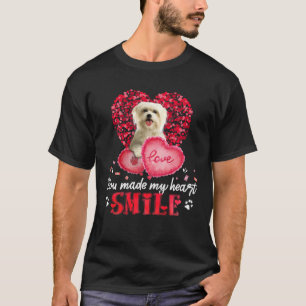 Je maakt mijn hartglimlachen Maltees met hart T-shirt