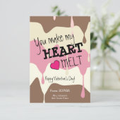 Je maakt mijn hartkleintje Valentijn Kaart (Staand voorkant)