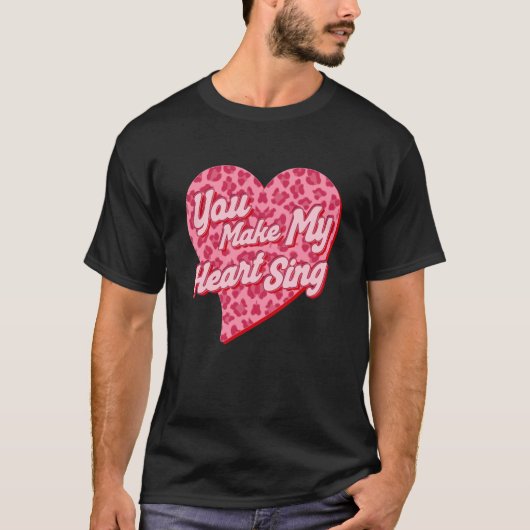 Je maakt mijn hartspeling Western, Valentijnse lui T-shirt (Voorkant)