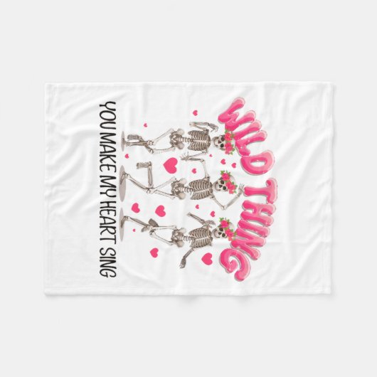 Je maakt mijn hartspier Valenti Fleece Deken (Voorkant (Horizontaal))