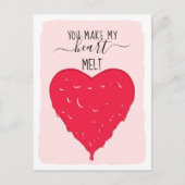 Je maakt mijn hartstikke romantische Valentijnsdag Feestdagenkaart (Voorkant)