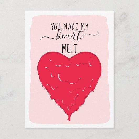 Je maakt mijn hartstikke romantische Valentijnsdag Feestdagenkaart (Voorkant)