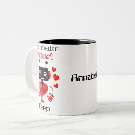 Je maakt mijn Heart Beep Mok (Voorkant links)