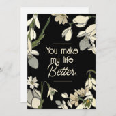 Je maakt mijn leven beter, Valentijnse Aankondiging (Voorkant / Achterkant)