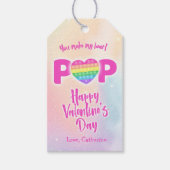 Je maakt mijn Pop Valentijn Cadeft Label Cadeaulabel (Voorkant)