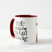 Je maakt mijn staart wakker. Een Valentijn van de  Mok (Voorkant links)