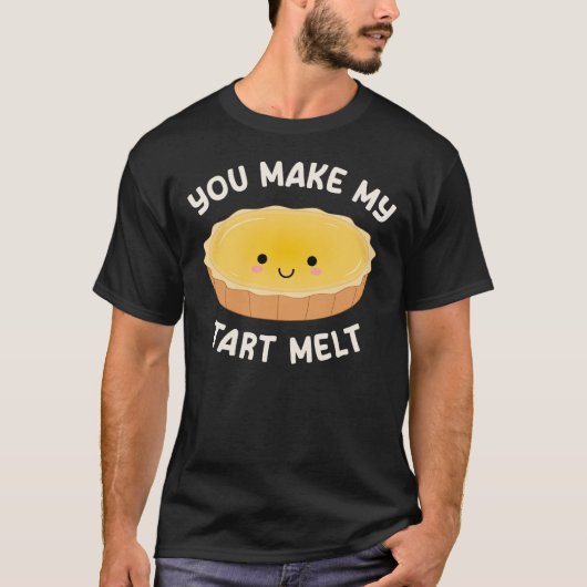 Je maakt mijn taart smelt Schattige kawaii Egg Tar T-shirt (Voorkant)