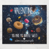 Je maakt mijn universum zoete Valentijn Bier Etiket (Enkel label)